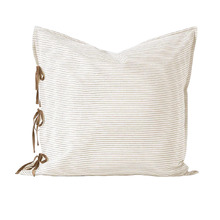 Chambray Mini Stripe Linen & Cotton European Pillowcase
